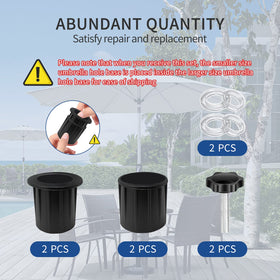 AQEENURA universal compatibility fits most umbrella poles.