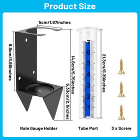 AQKILO grooved bracket base keeps the tube stable in outdoor settings