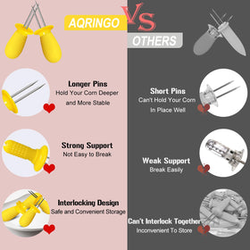 Aqringo stainless steel pins stay rust-proof and easy to clean.