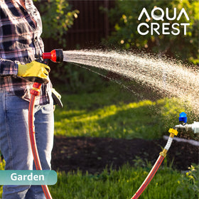 AQUA CREST 3/4 GHT thread compatibility fits standard faucets.