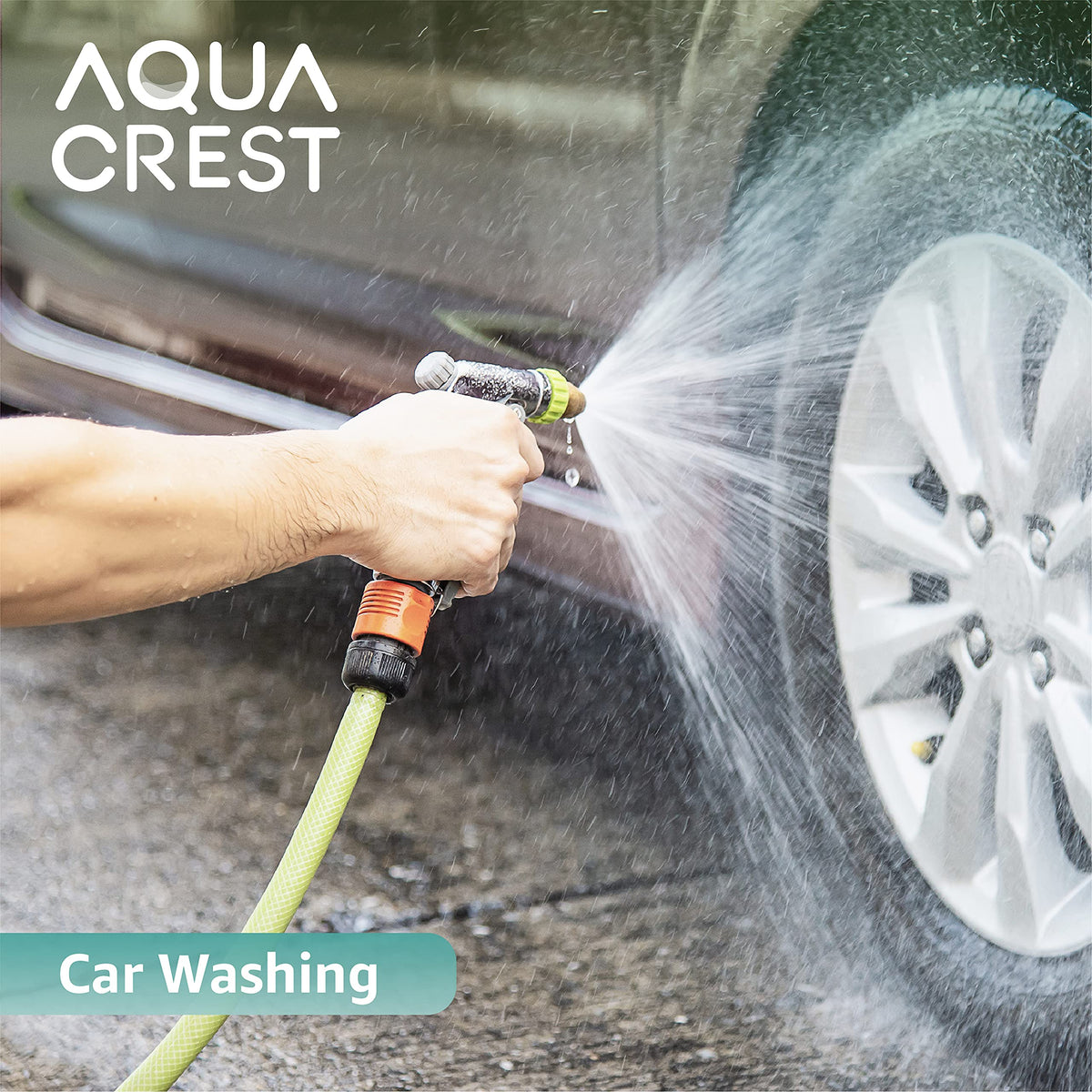 AQUA CREST easy installation with a 5.7-inch hose protector and gripper.