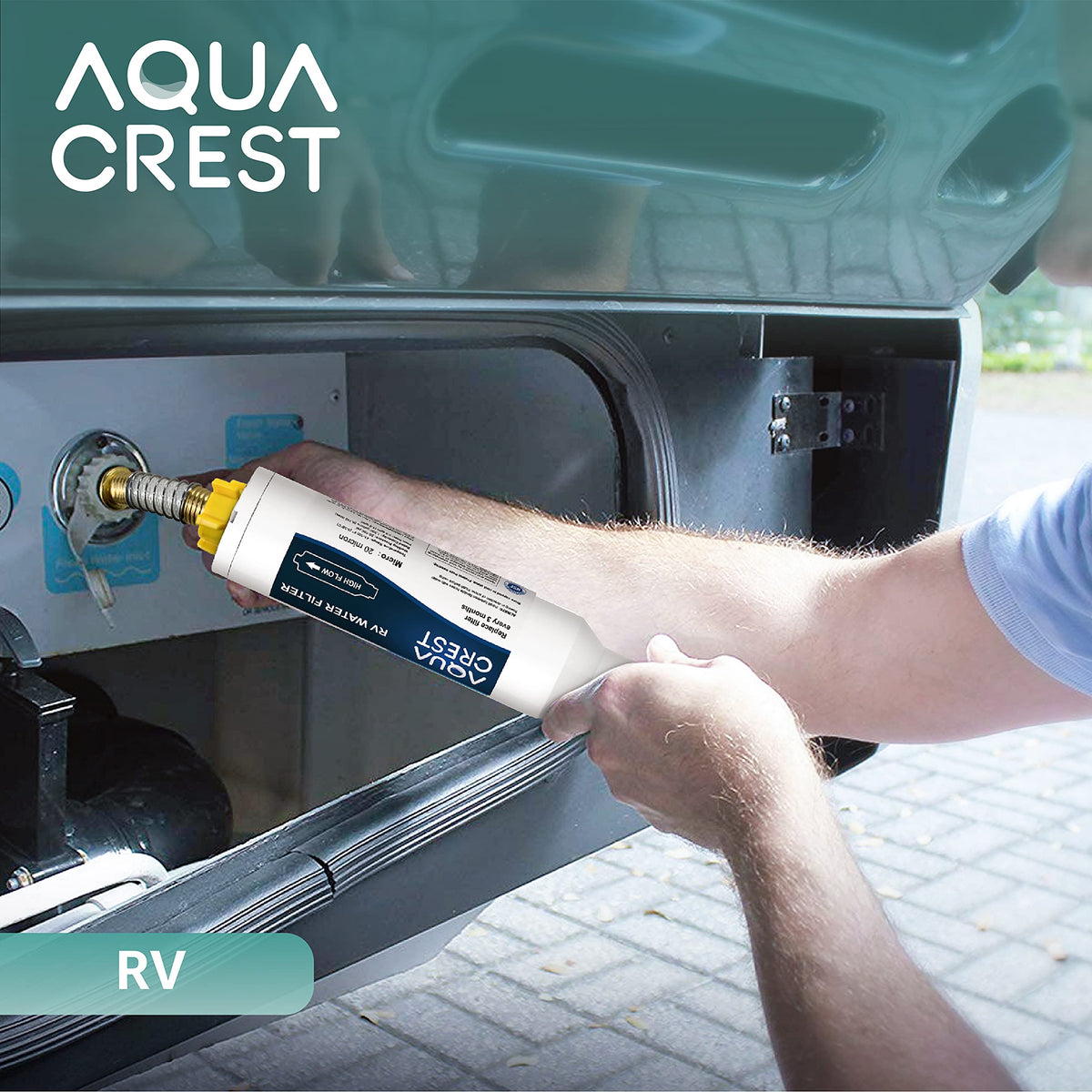 AQUA CREST compatible with most standard hoses and faucets.