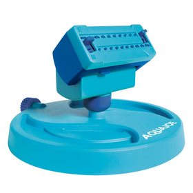Aqua Joe AJ-OSPR20 mini sprinkler on a sled base for easy positioning.