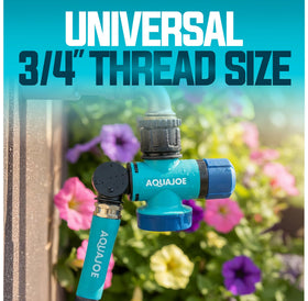 Aqua Joe SJI-MFGA1 durable outdoor water connector built to last.