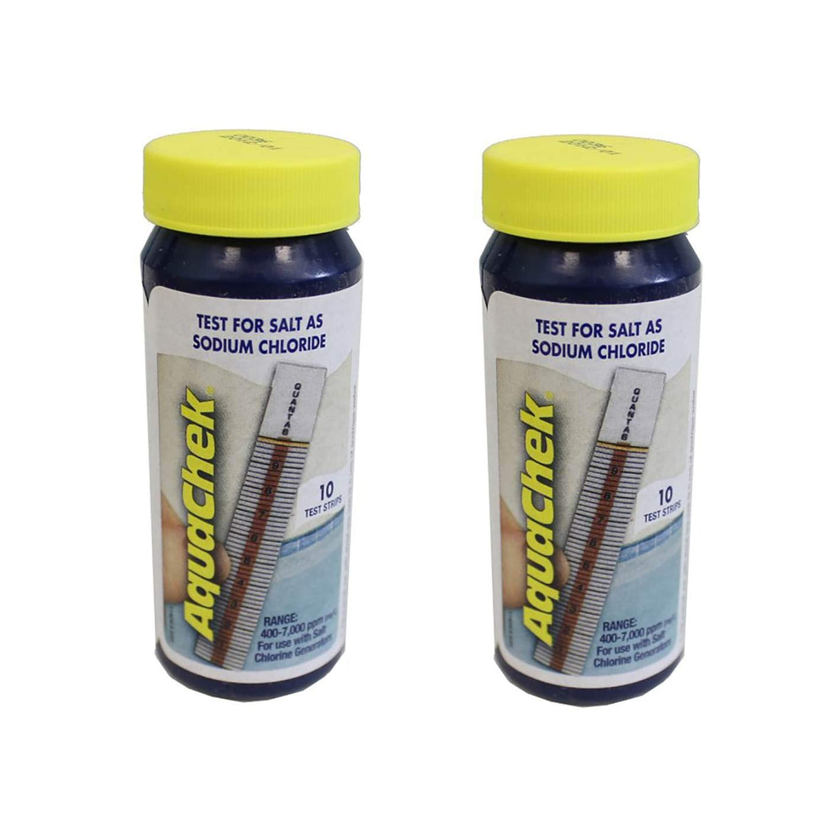 AquaChek branded label on packaging conveying trust and quality.