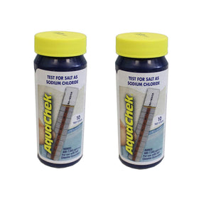 AquaChek branded label on packaging conveying trust and quality.