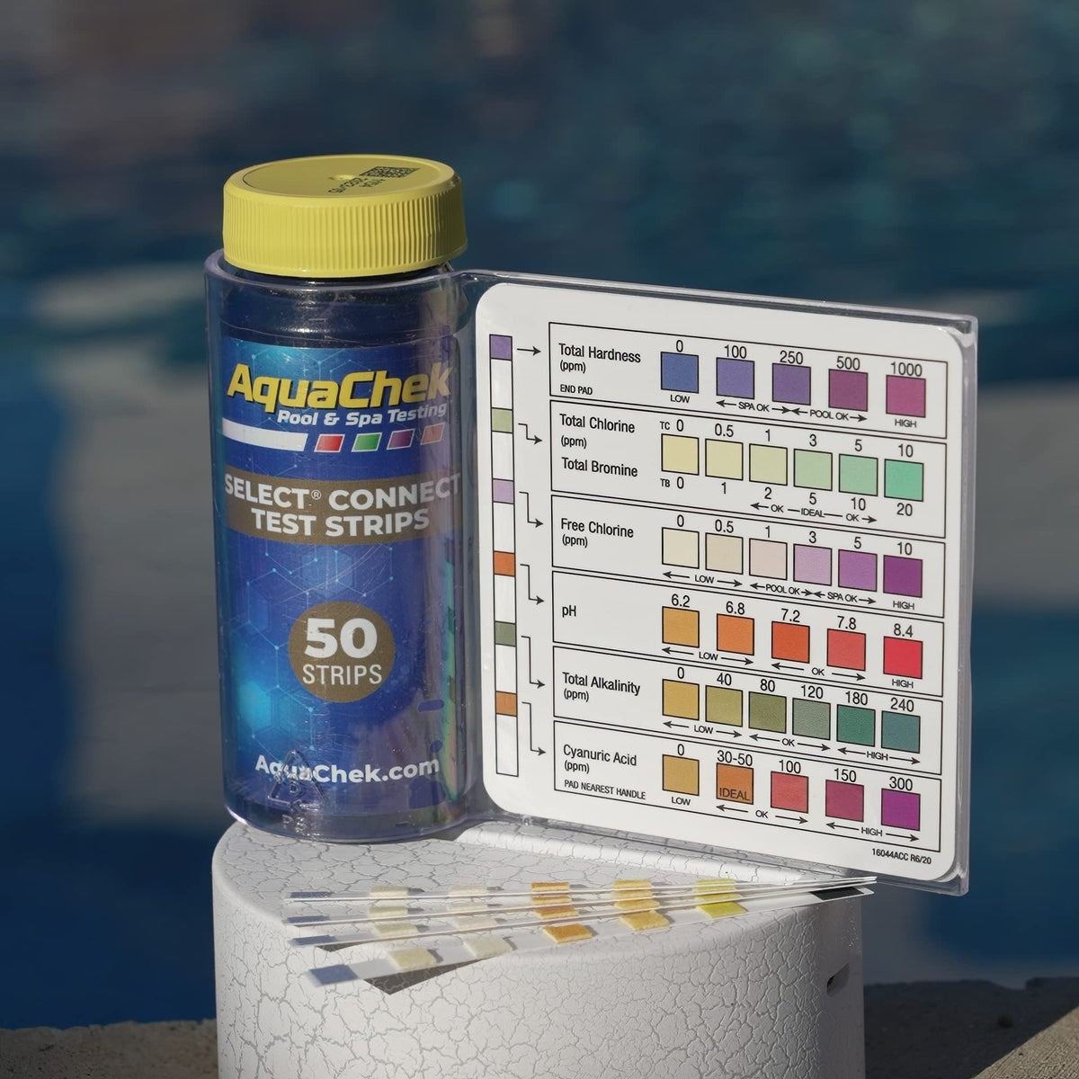 AquaChek Select Connect app interface guiding a tailored pool treatment plan.