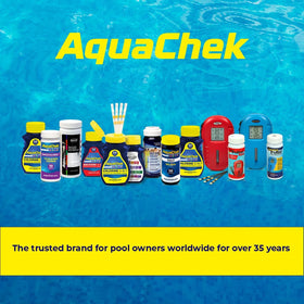 AquaChek Yellow spa and pool testing kit ready for quick checks.