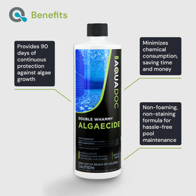 AquaDoc algaecide pour action demonstrates easy application