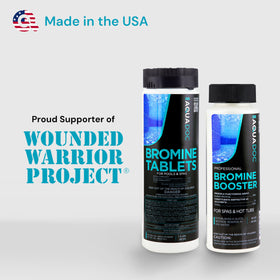 AquaDoc bromine booster packaging ready-to-use for quick bromide setup.