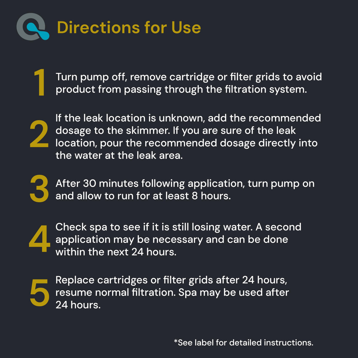AquaDoc fast seal 24 hours targets quick relief from spa water loss