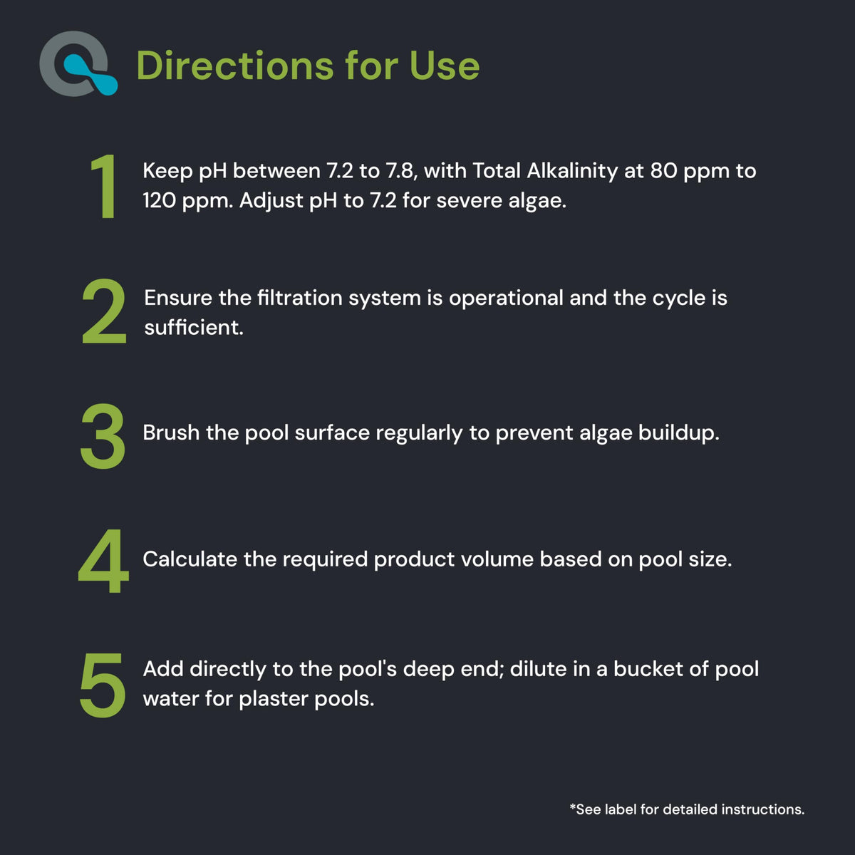 AquaDoc pool water clarity after treatment suggests clearer water