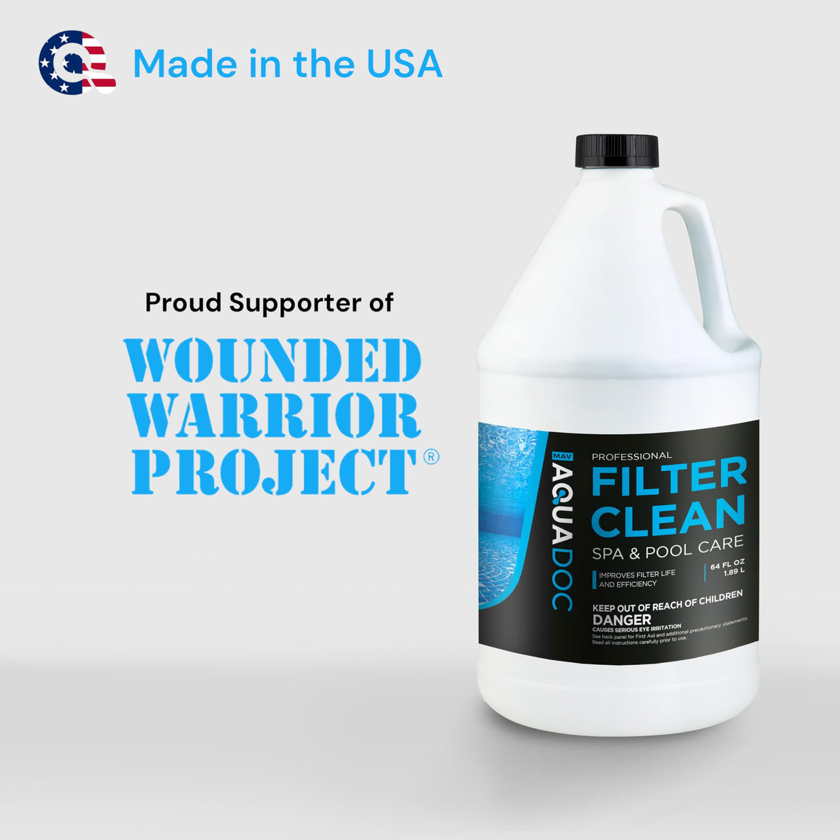 User-friendly AquaDoc cleaner enabling a quick 60-minute soak process