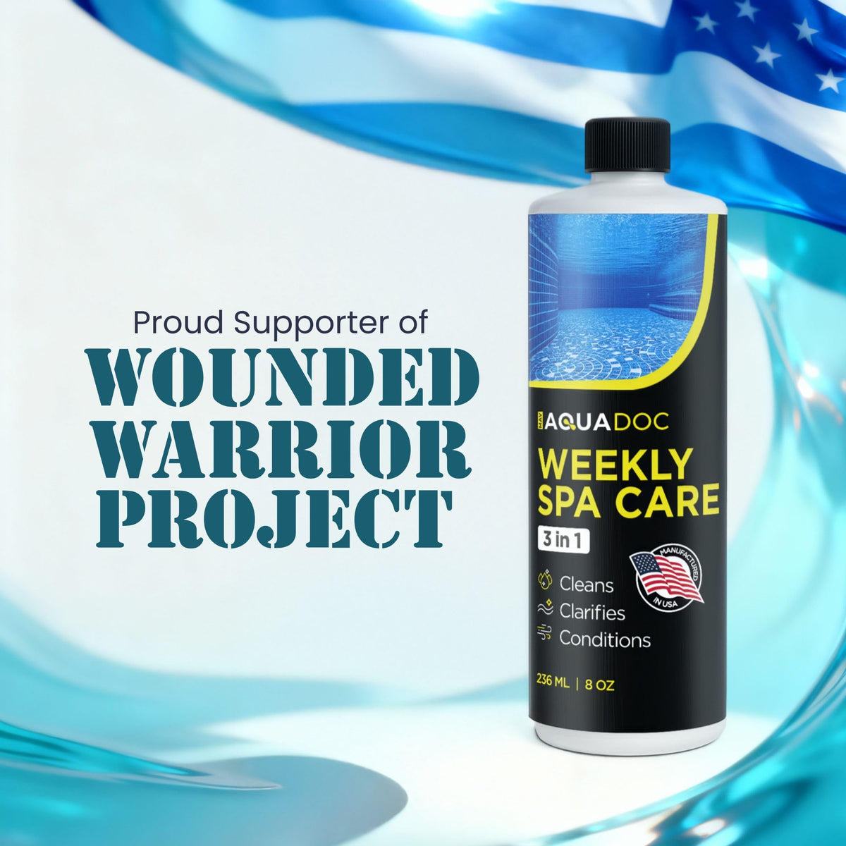 AquaDoc user enjoying clean water reflects added comfort during busy weeks