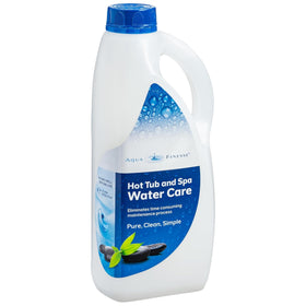 AquaFinesse solution service pack refill bottle with measuring cup for precise dosing and easy maintenance.