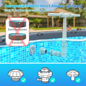 AquaJoyer 360-degree spray control enables versatile pool displays