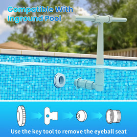 AquaJoyer double-nozzle spray creates dynamic mist for lively moments