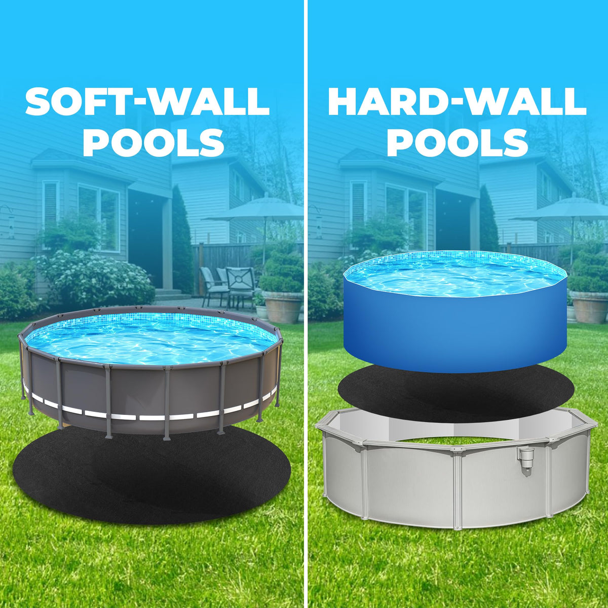 A AquaJoyer heavy-duty pad rolled out showing extra-thick fabric.