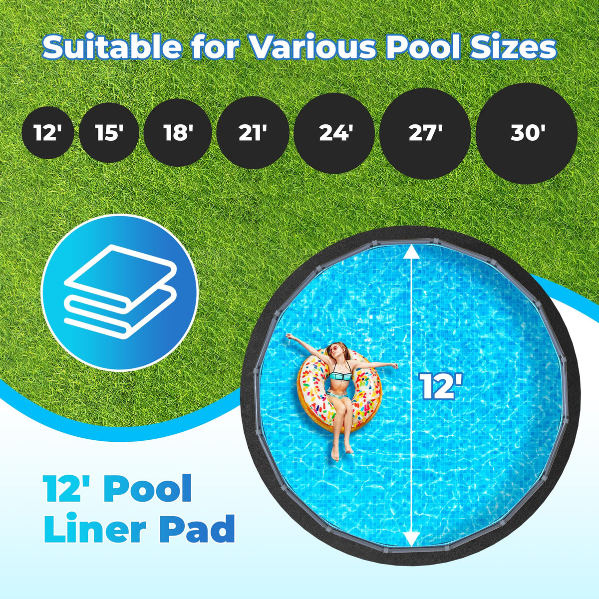 Close-up of AquaJoyer pad highlighting puncture protection and cushion.