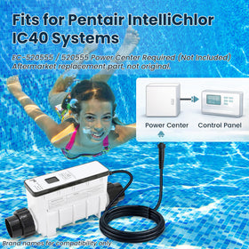 Aqualix IC40 compatible EC-520555 power center enables easy chlorine output control.