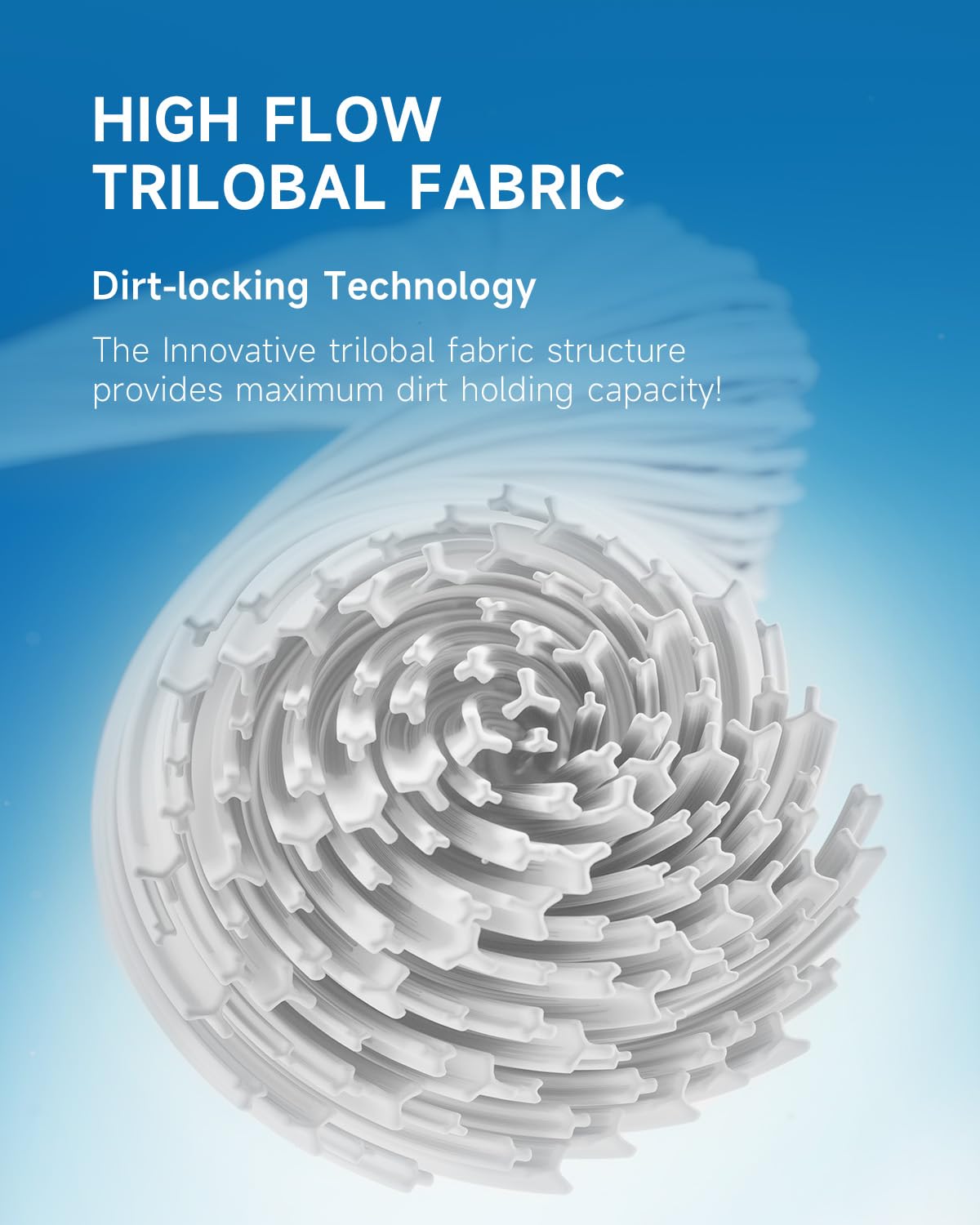 NSF-certified AQUALTRA Pool Filter B with PET composite material.