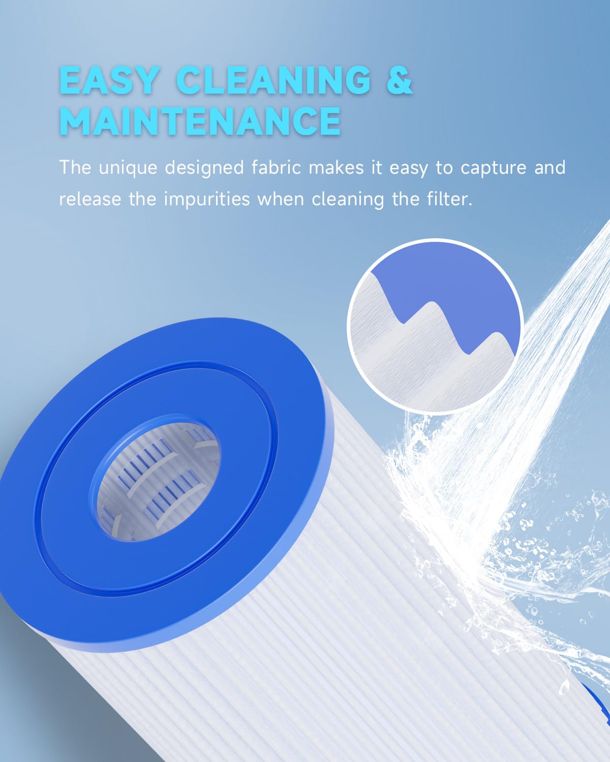 AQUALTRA pool filter B in use with above-ground pool system.