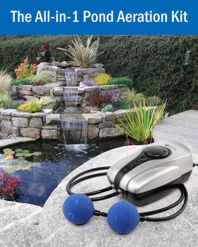 AquaMiracle air-tubing-30ft connects to the pump for flexible pond aeration