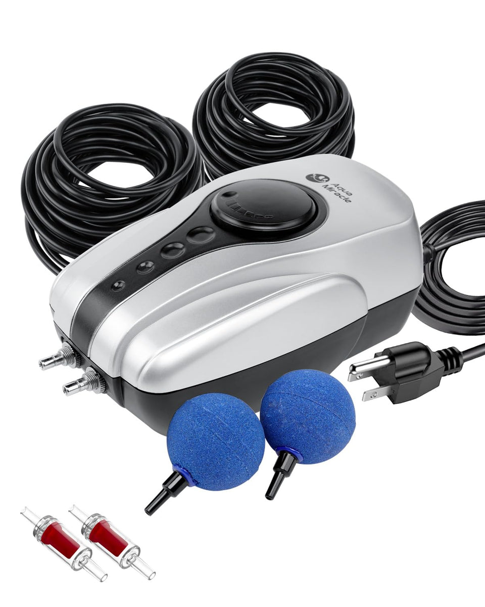 AquaMiracle all-in-one aerator kit for up to 1000 gallons, complete pond aeration setup