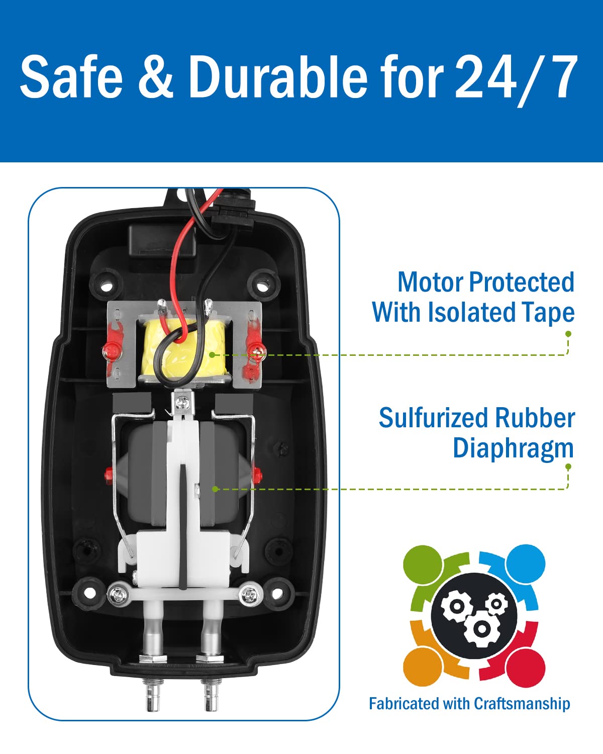 AquaMiracle check-valve ensures reliable flow and prevents backflow in outdoor ponds