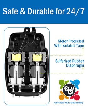 AquaMiracle check valves protect the system from backflow.