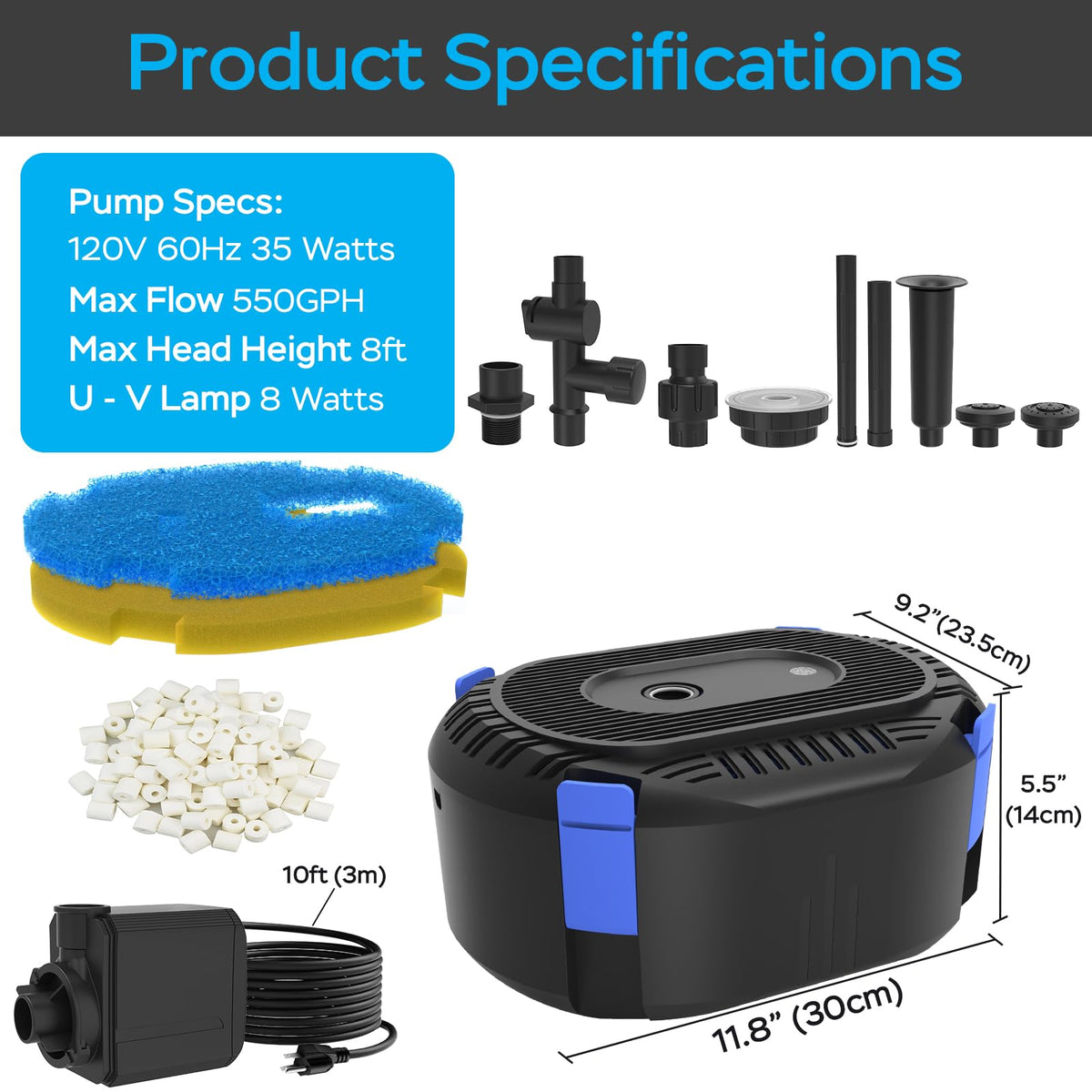 AquaMiracle easy installation and low maintenance for outdoor ponds