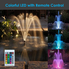 AquaMiracle pond filter fountain daisy head adds soft spray for pond aesthetics