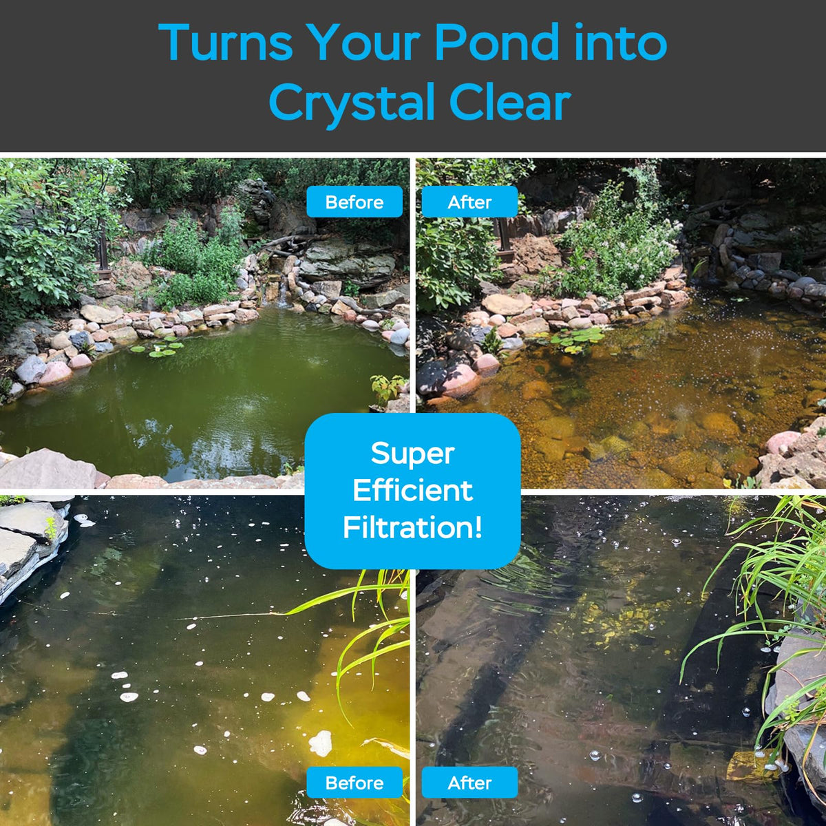 AquaMiracle LED remote enhances nighttime pond lighting with colors
