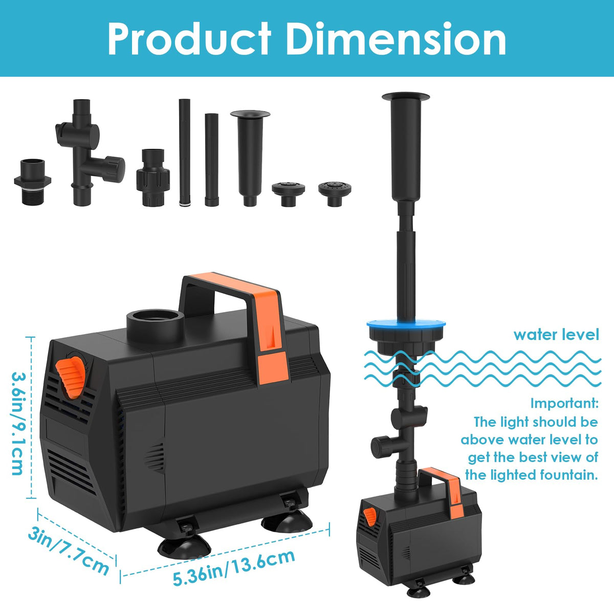 Aquamiracle quick setup for fast pond fountain installation