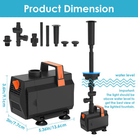 Aquamiracle quick setup for fast pond fountain installation