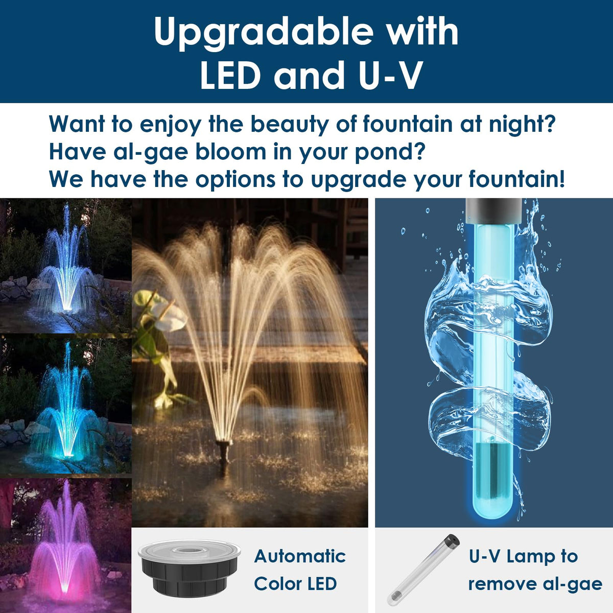 Aquamiracle simple installation saves time with ready-to-use fountain kit.