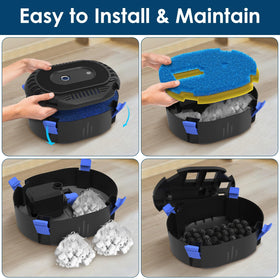 Aquamiracle spray nozzles Bell, Volcano, Daisy offer customizable displays.