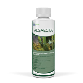 Aquascape algaecide bottle improving pond clarity for koi