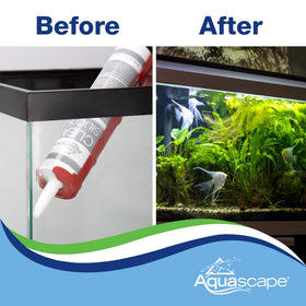 Aquascape Black Silicone Sealant is fish-safe for aquariums and ponds, reducing leakage risk.