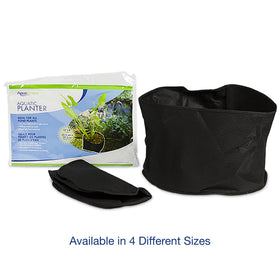 Open-top view shows easy planting in flexible fabric planter