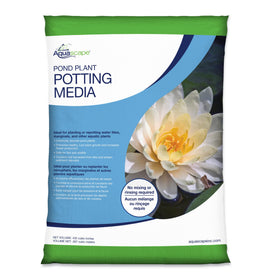 Aquascape pond potting media bag showing a sturdy base for healthy root growth.