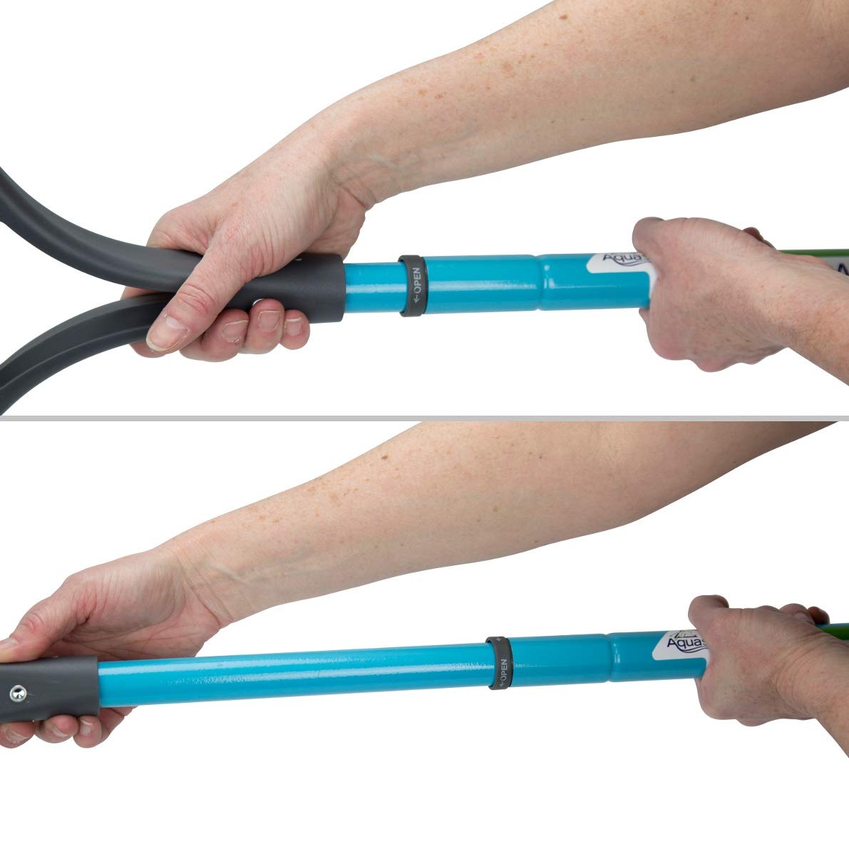 Aquascape Pond Shark Net safely handles fish during cleaning sessions.