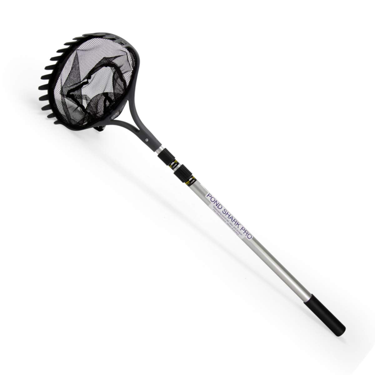 Aquascape Pond Shark Pro with integrated rake blades tearing through algae