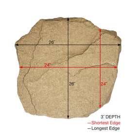 Natural-looking Aquascape Signature Series Skimmer 400/1000 faux rock lid conceals the skimmer.