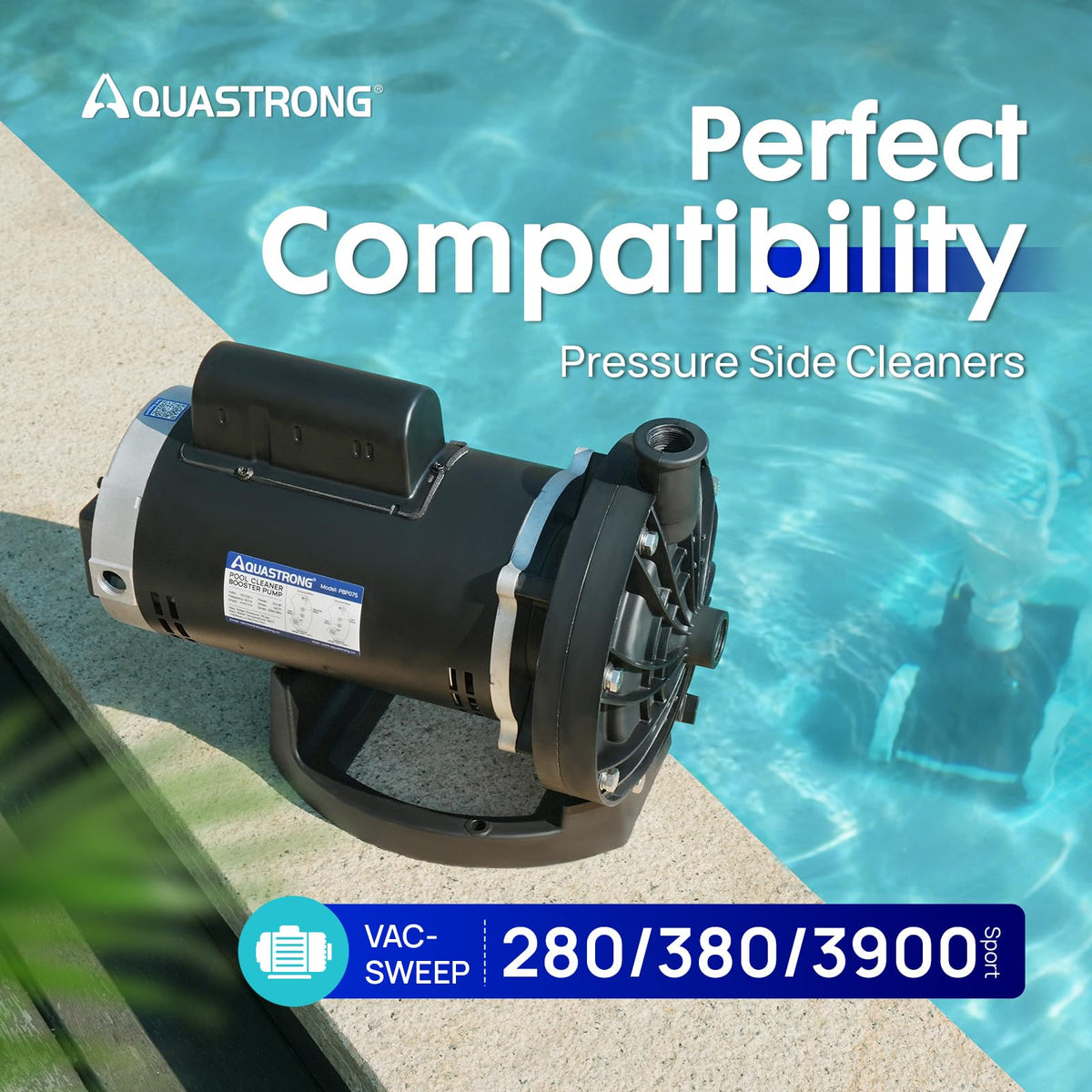 AQUASTRONG booster pump installation kit simplifies setup for quick pool care