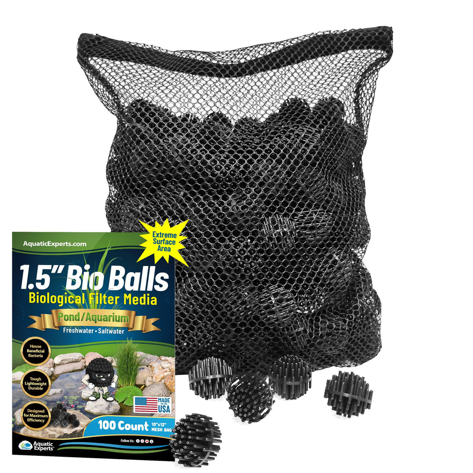 Aquatic Experts 1.5 inch bio balls for pond filter media boost bacteria surface area
