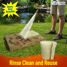 Bulk roll packaging enables cost-effective maintenance for large ponds with Aquatic Experts.