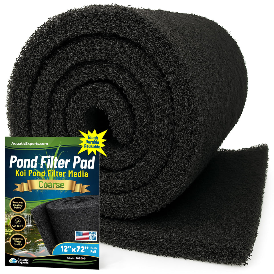 Aquatic Experts classic koi pond filter pad in a 12x72 roll for clear water