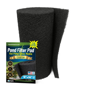 Aquatic Experts Classic koi pond filter pad coarse roll in black for clear water.