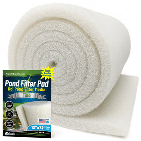 Aquatic Experts Classic koi pond filter pad fine white bulk roll enhances filtration and oxygenation.